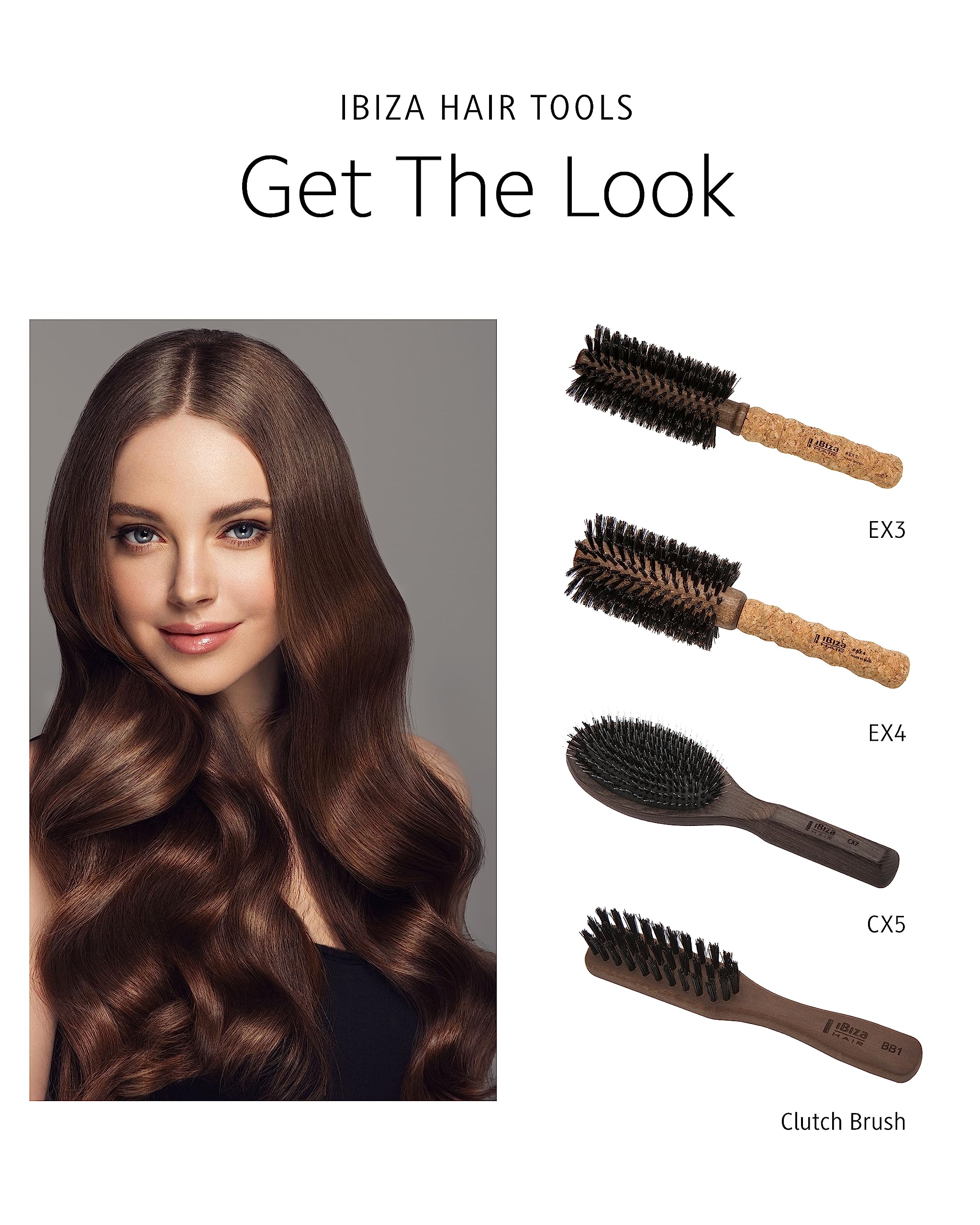 Ibiza Hair lightweight round brush designed for easy daily use
