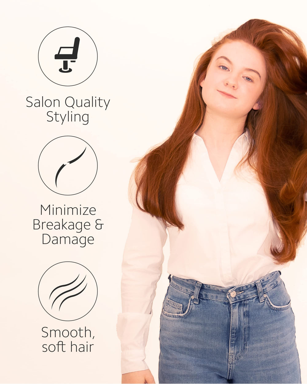 Ibiza Hair EX5-80mm ideal for shaping medium to long styles with lift