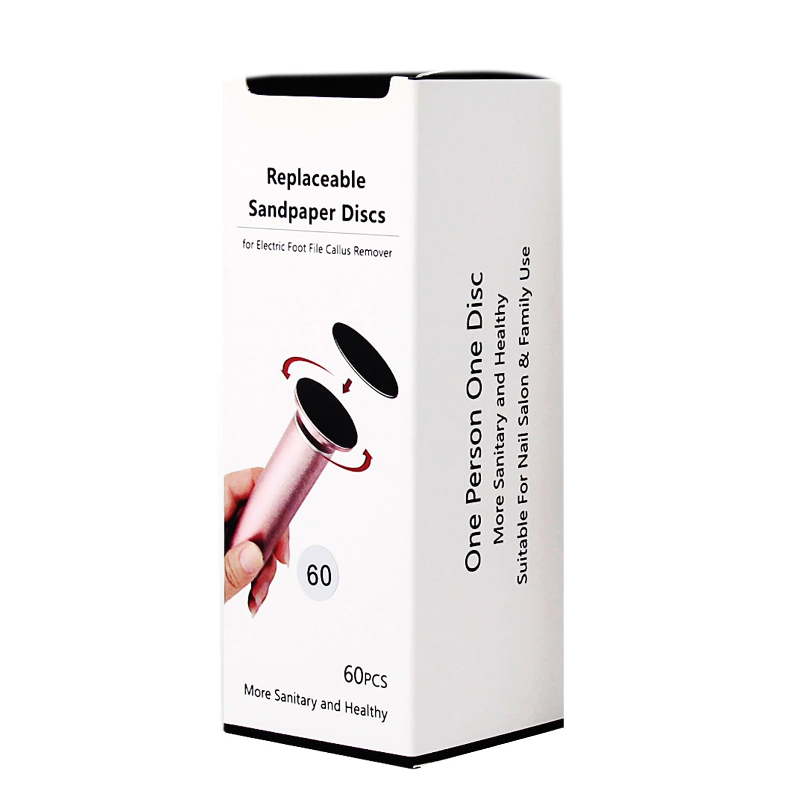 IBN G salon-grade refill discs for convenient home pedicures.