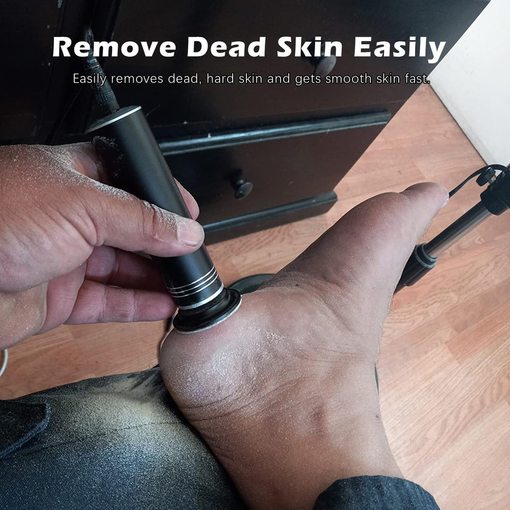 I·B·N G upgraded electric callus remover side view, ergonomic grip for precise use.