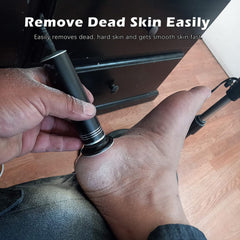 I·B·N G upgraded electric callus remover side view, ergonomic grip for precise use.