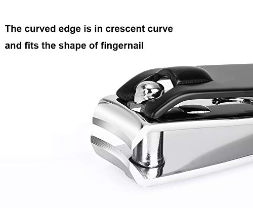 ICEYLI stainless steel nail clippers with satin finish for durability
