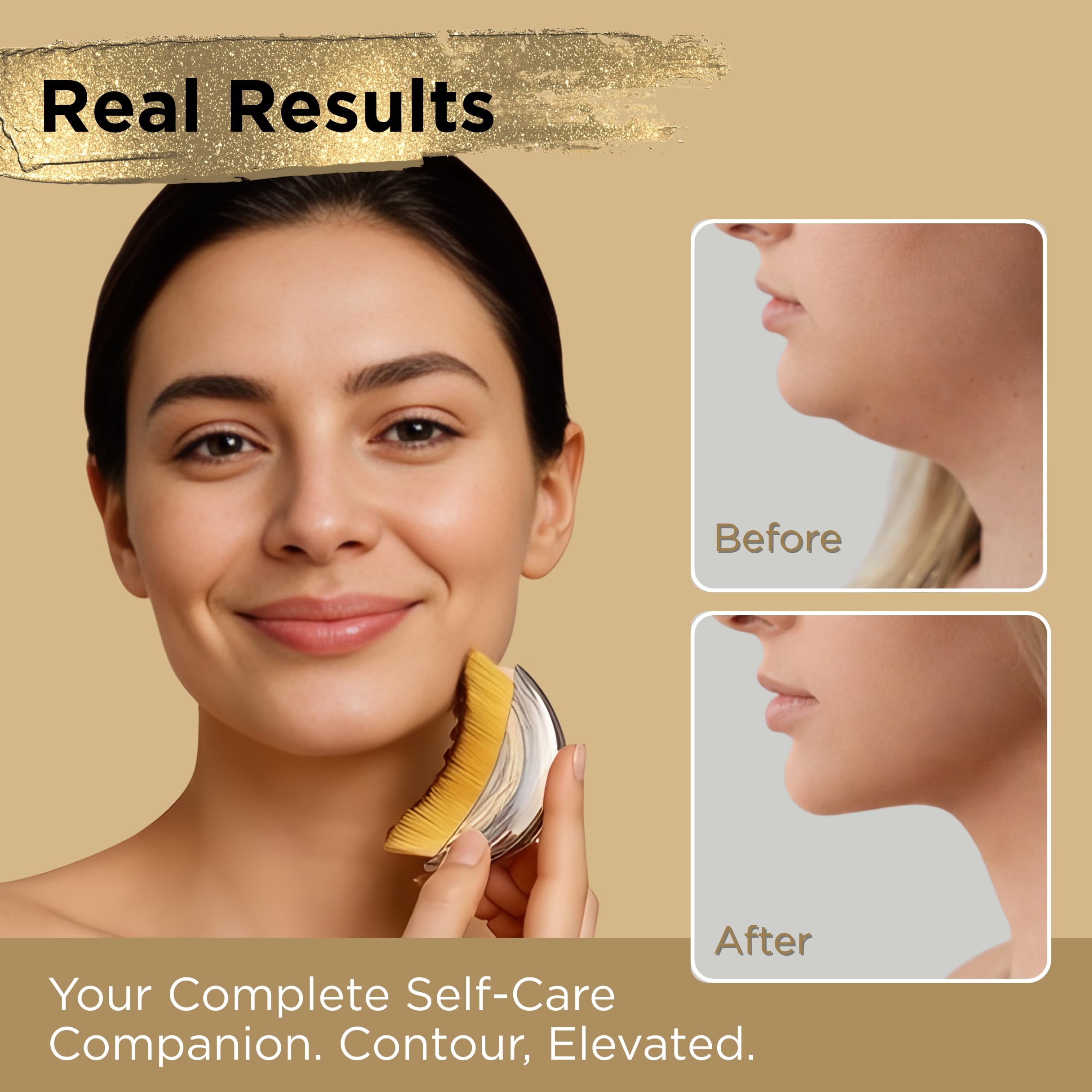 Icon Patch ICON Lymphatic Contour Brush ultra-soft bristles demonstrated for sensitive skin.
