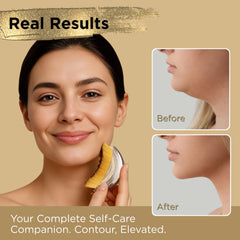 Icon Patch ICON Lymphatic Contour Brush ultra-soft bristles demonstrated for sensitive skin.