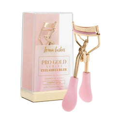 Icona Lashes eyelash curler with 24K gold plating for a luxe, precise curl.