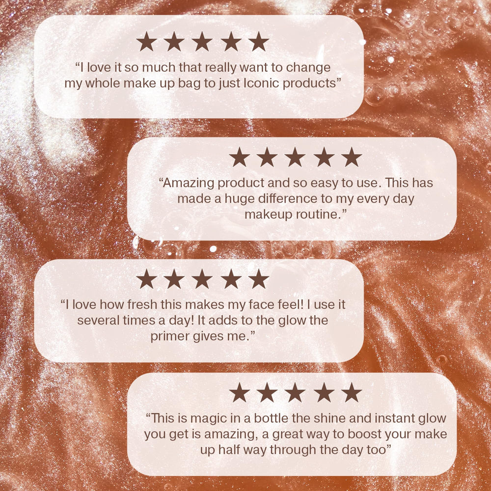 ICONIC LONDON Prep-Set-Glow vitamin-e enriches conditioning.