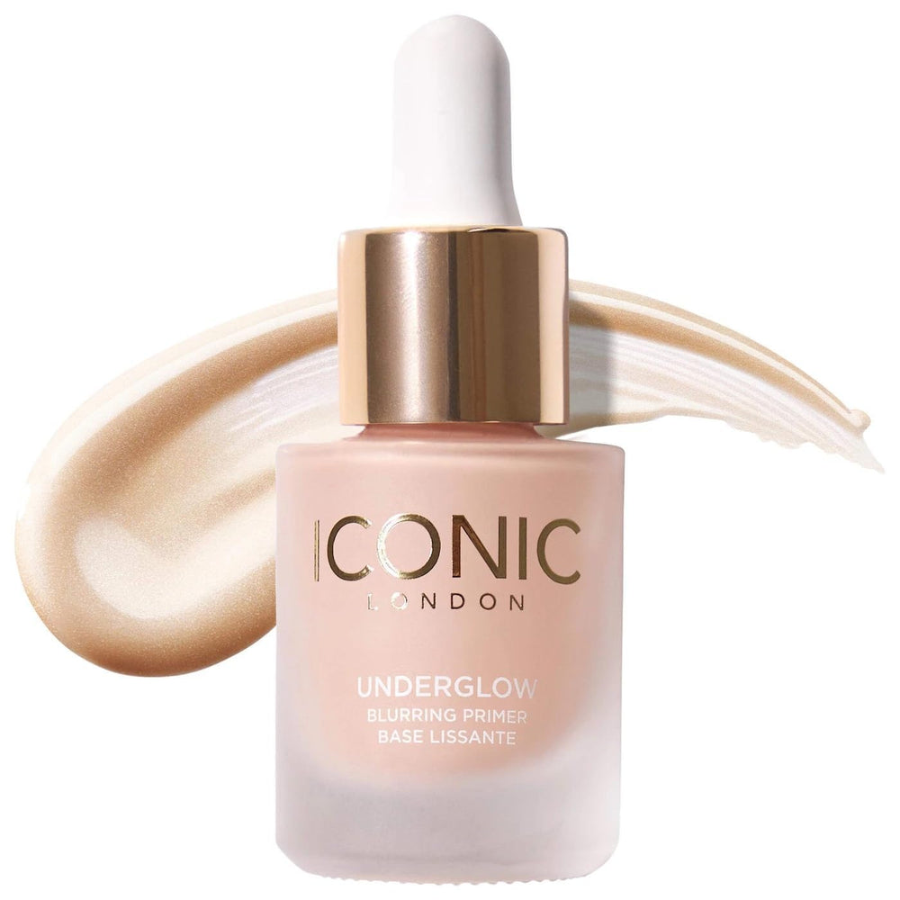 Iconic London Underglow Primer muestra una aplicación suave para un lienzo uniforme.