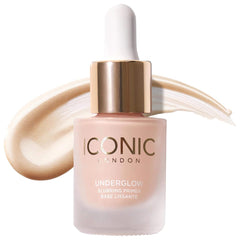 Iconic London Underglow Primer muestra una aplicación suave para un lienzo uniforme.