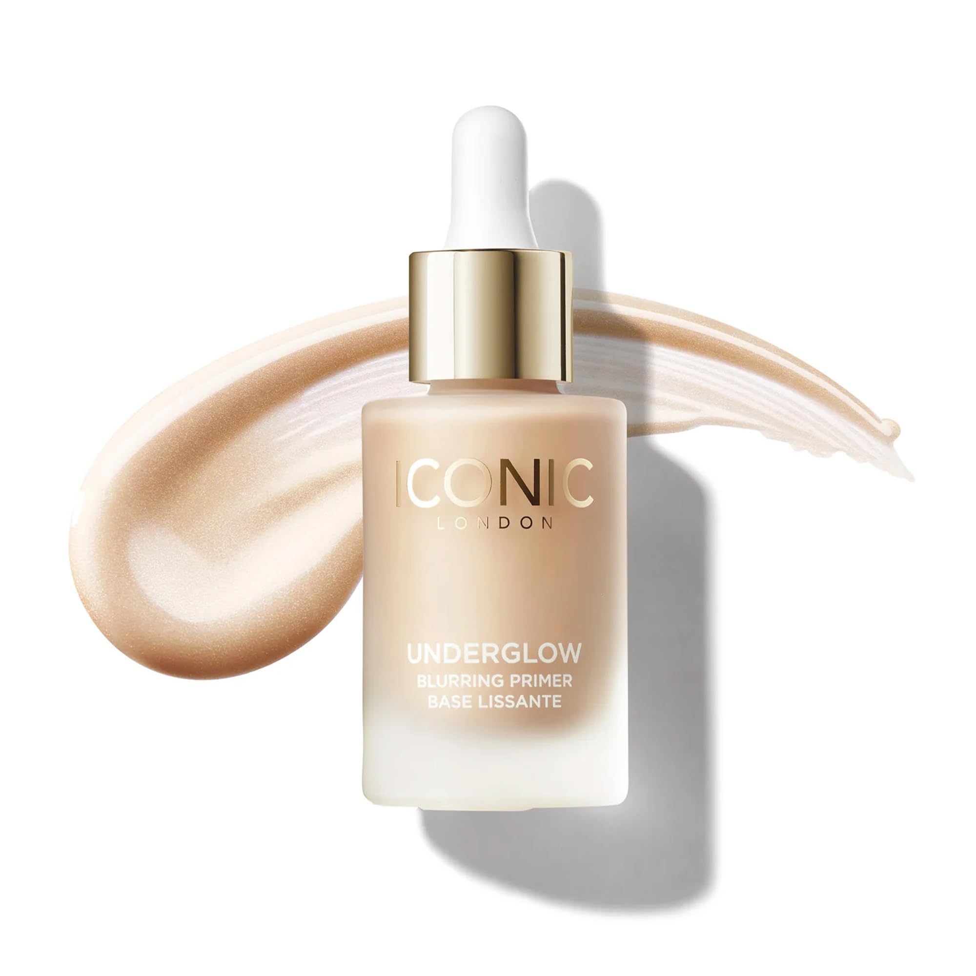 Iconic London Underglow Primer bottle closeup for flawless primer application.