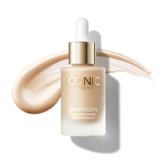 Iconic London Underglow Primer bottle closeup for flawless primer application.