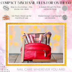 Iconikal 5-inch nail file ideal for quick fixes and travel touch-ups.