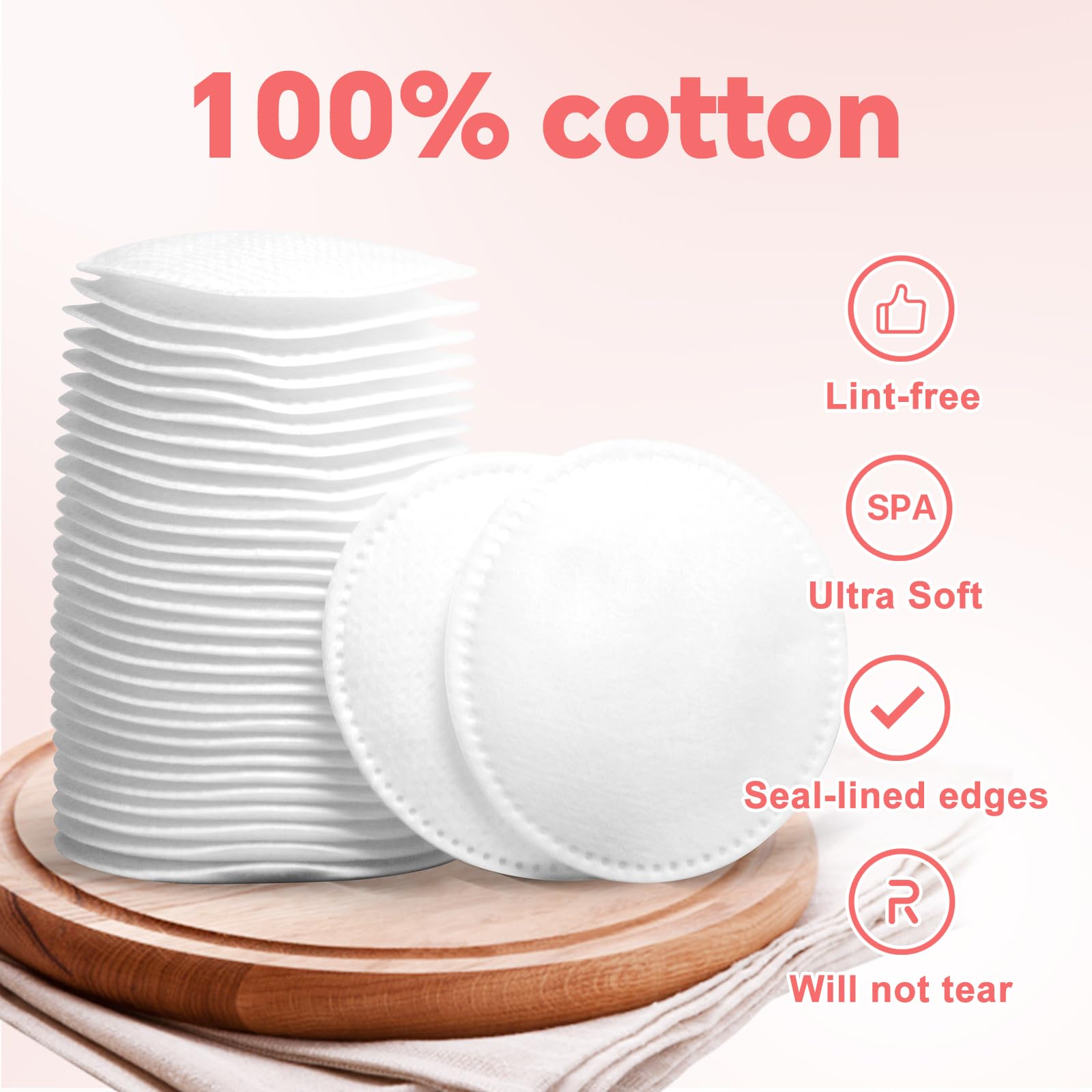 ICOTLE dual-sided pads show plain weave and textured surface for versatile use.