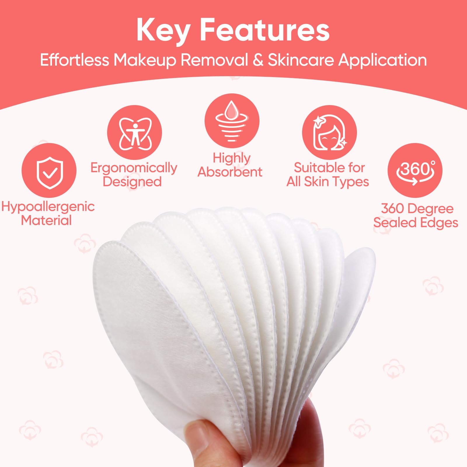 ICOTLE dual-textured pad with smooth side ideal for toner application.