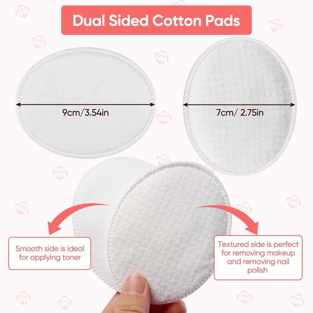 ICOTLE dual-textured pad with textured side for makeup and nail polish removal.