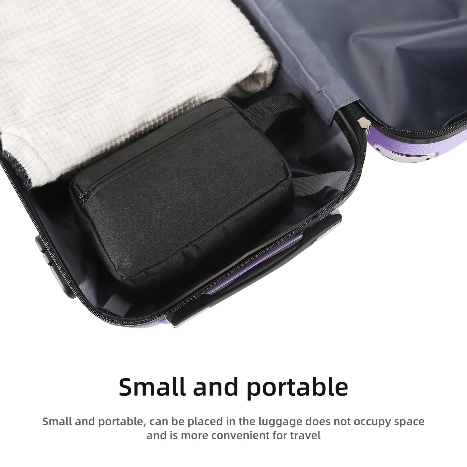 Icramsy travel toiletry bag black color adds sleek travel style