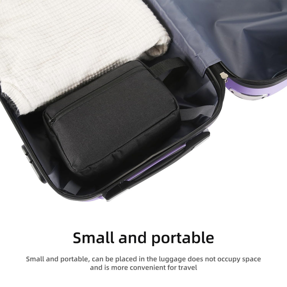 Icramsy travel toiletry bag black color adds sleek travel style