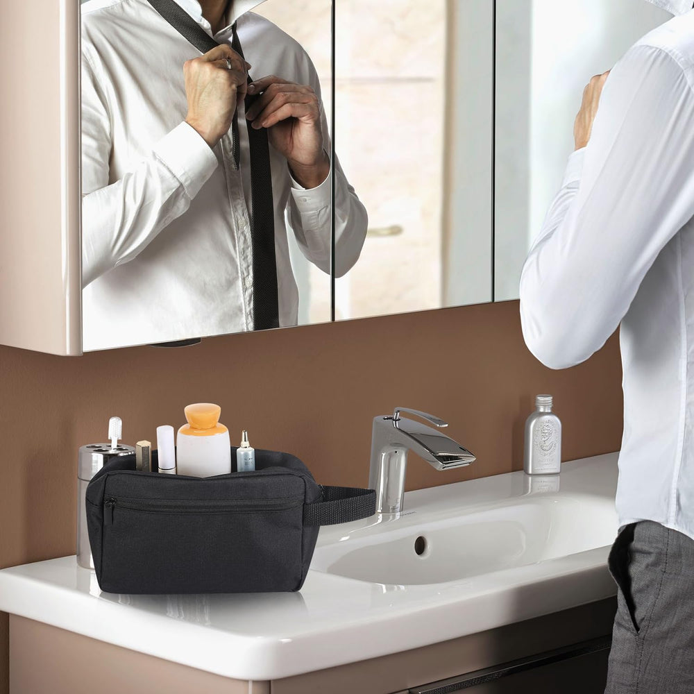 Icramsy travel toiletry bag durable handle offers reliable carrying