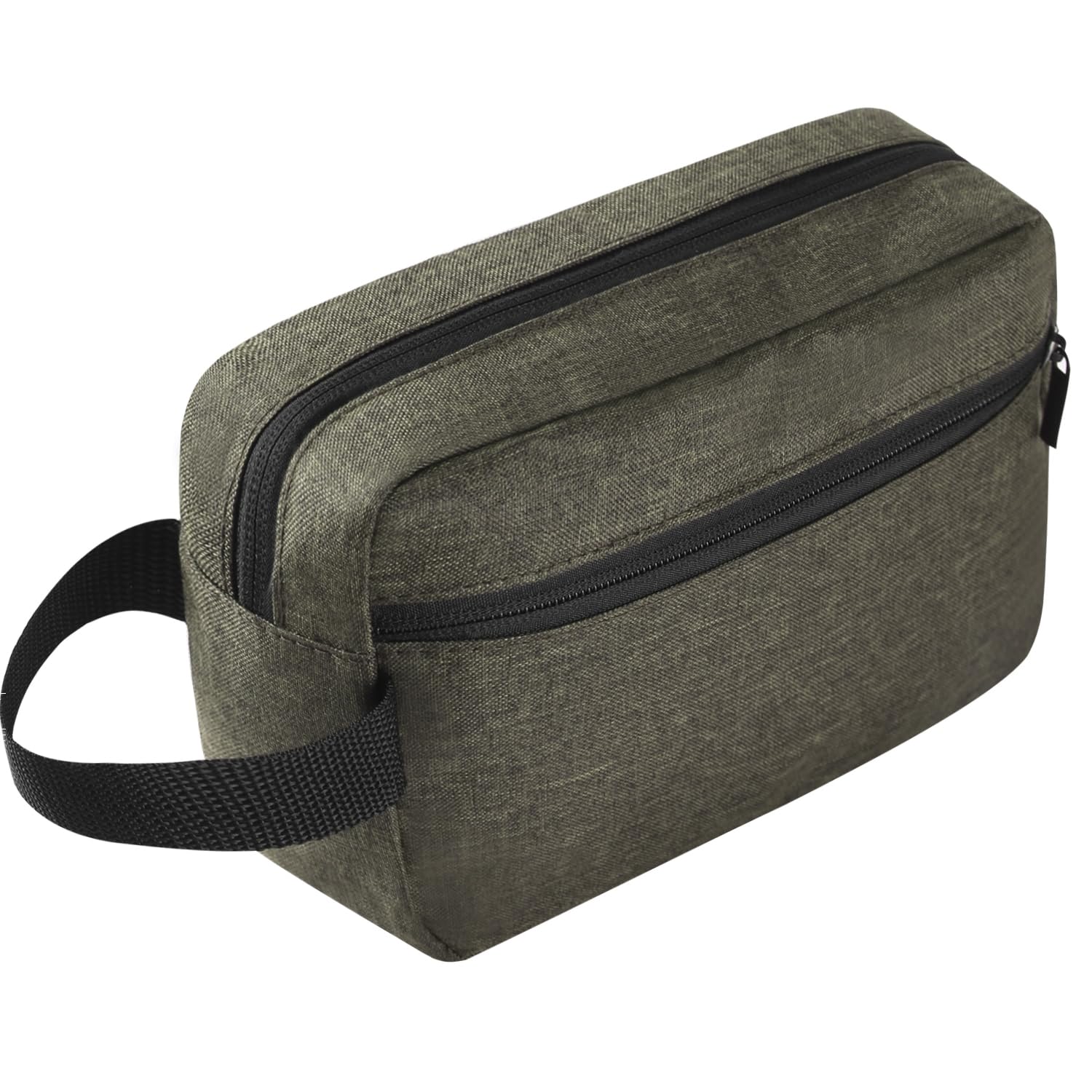 Icramsy travel toiletry bag exterior shows durable fabric for on-the-go use