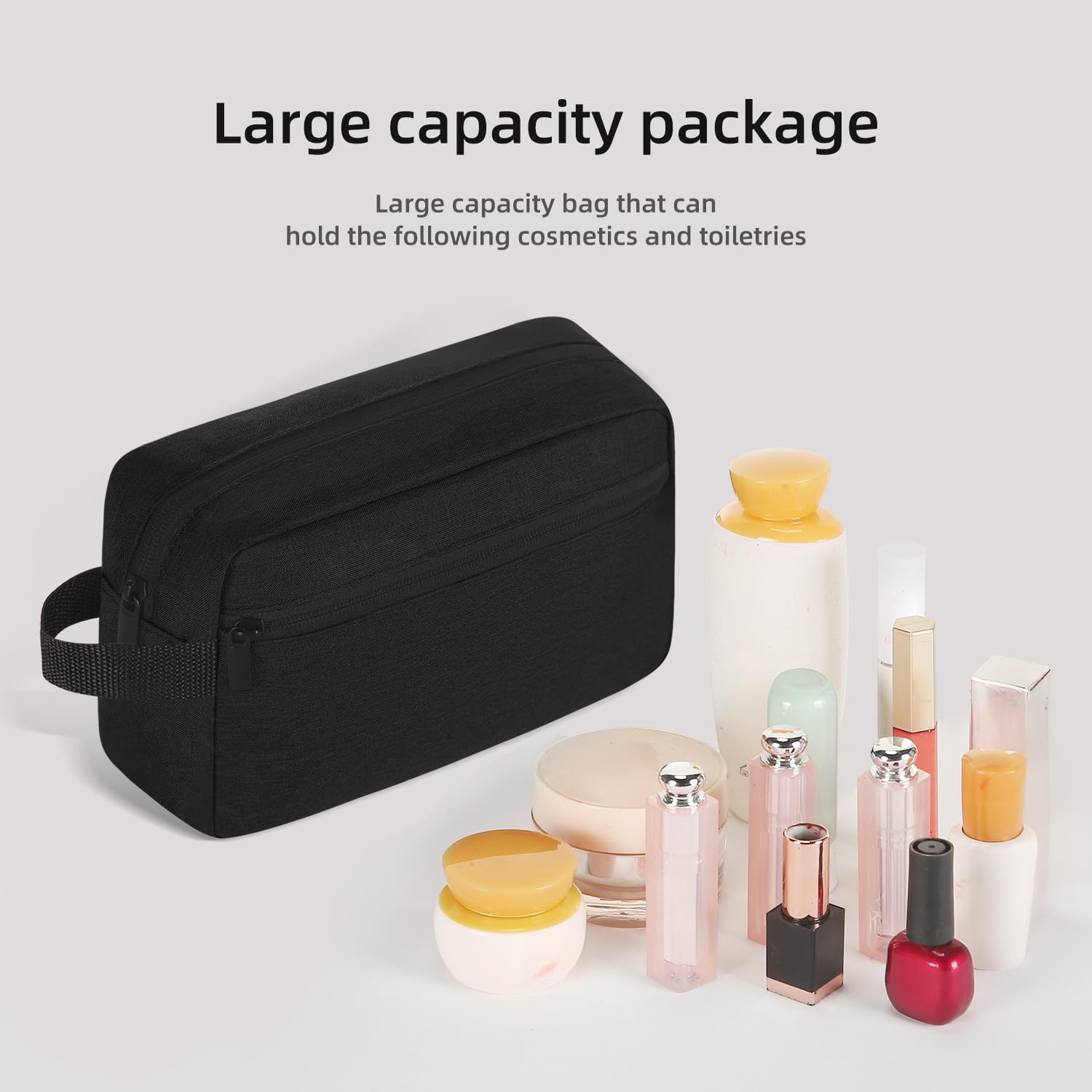 Icramsy travel toiletry bag hanging design frees up counter space