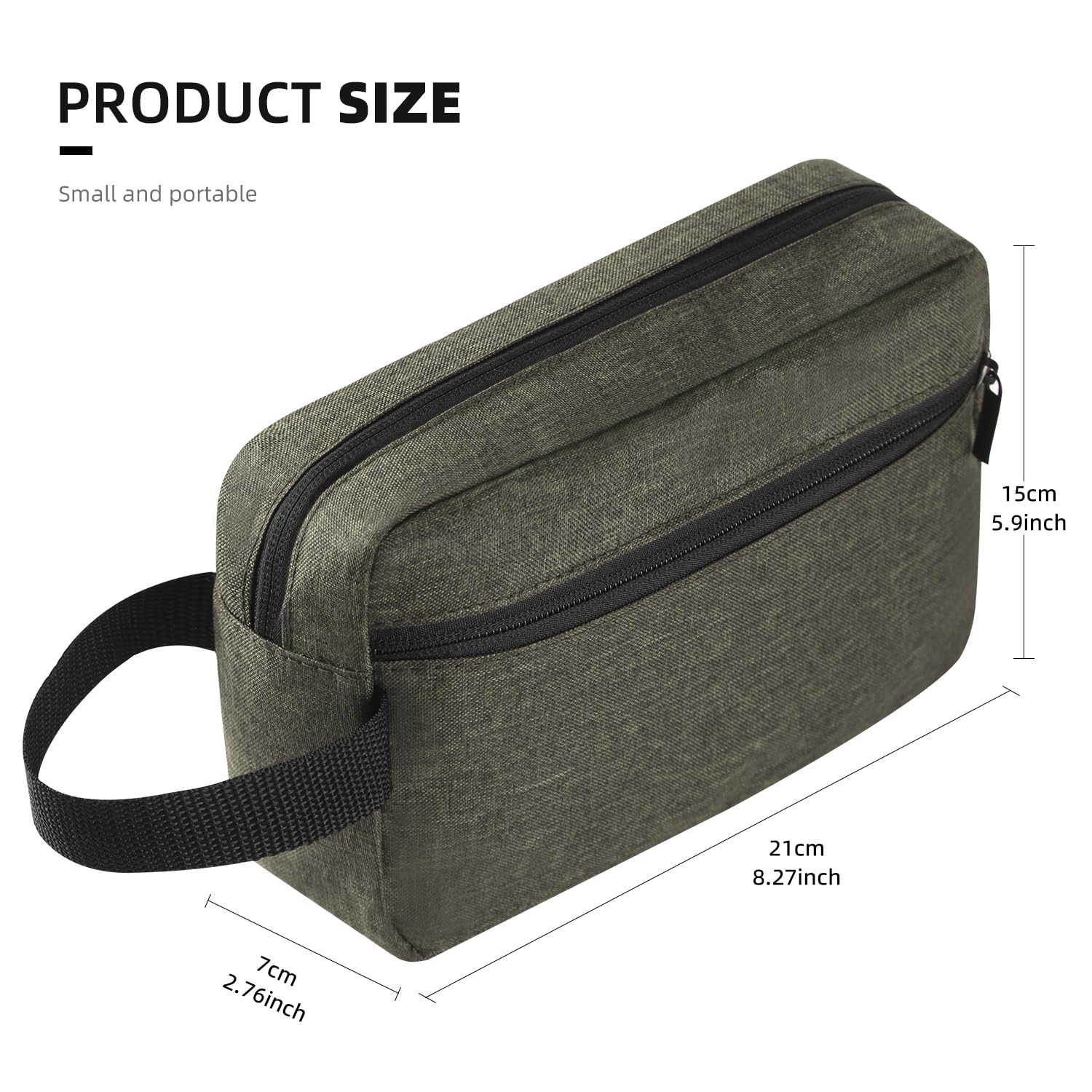 Icramsy travel toiletry bag interior with waterproof PU leather protects contents