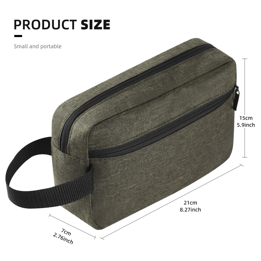 Icramsy travel toiletry bag interior with waterproof PU leather protects contents