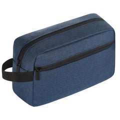 Icramsy travel toiletry bag navy front view for organized packing.