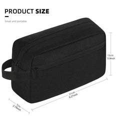 Icramsy travel toiletry bag side pocket keeps small items accessible