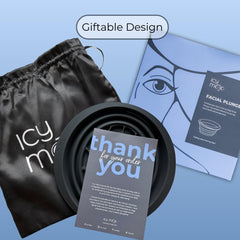 Icy-Mojo full-face cooling provides even soothing relief.