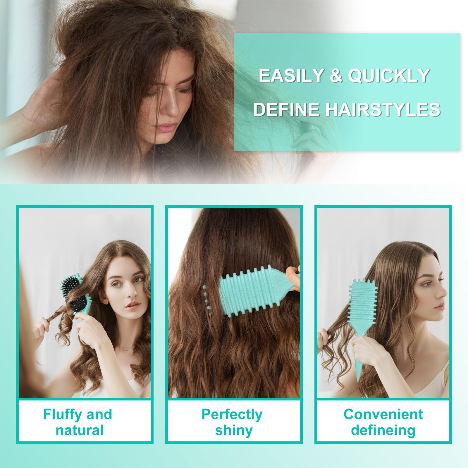 IDAOLI Curl Brush enables gentle detangling for thick hair with reduced breakage.