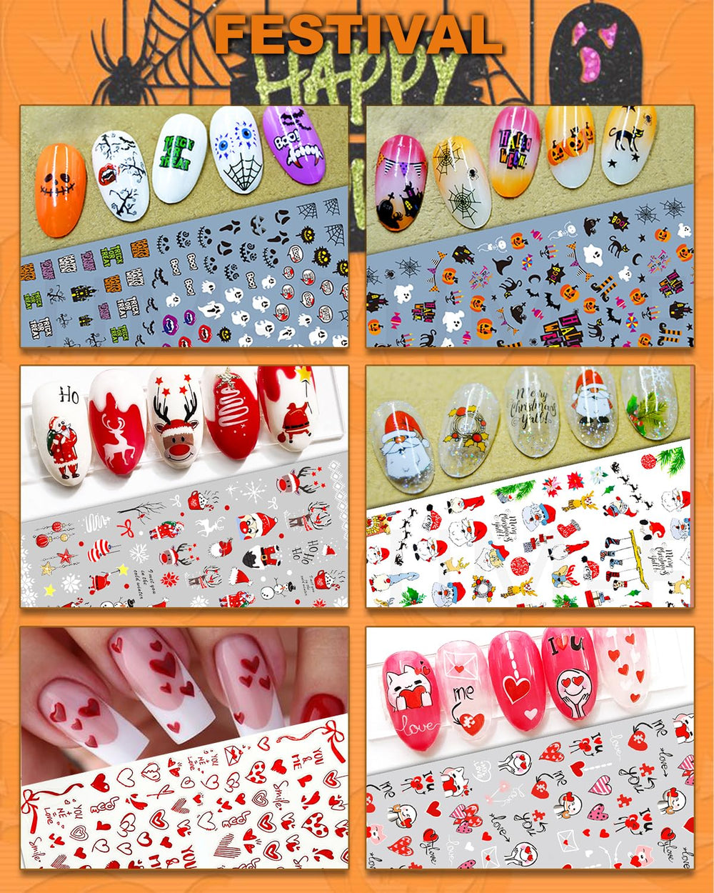 IDDFEVE aplicación fácil uñas, adhesivos autoadhesivos.