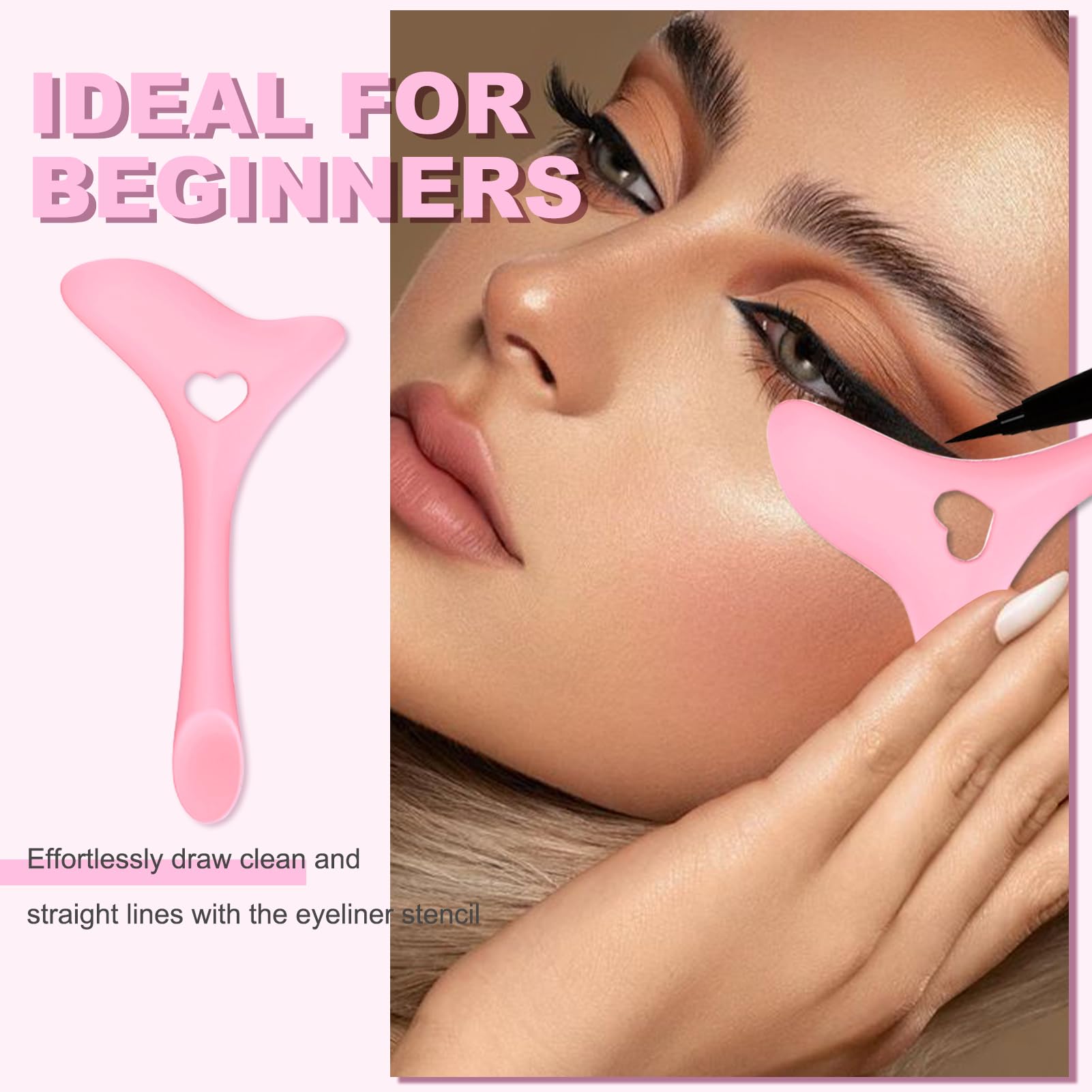 IDDFEVE easy-clean reusable stencils for quick makeup reapplication