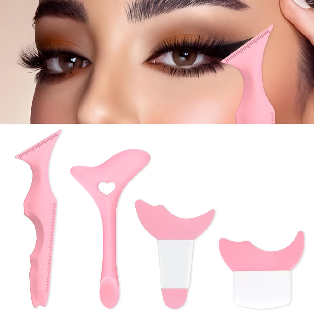 IDDFEVE eyeliner stencils 4pc for precise winged eyeliner application
