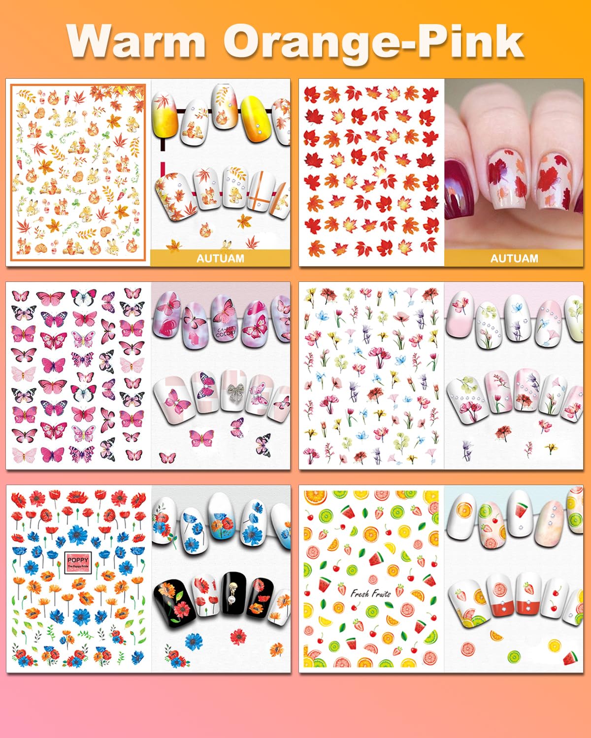IDDFEVE pegatinas para uñas – temas navideños para un toque festivo.