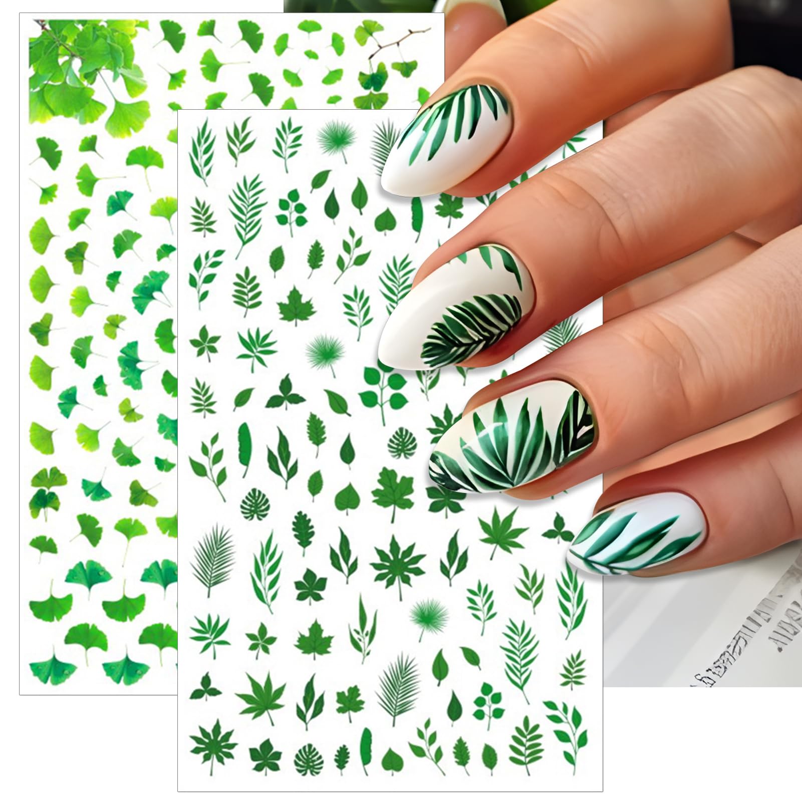 IDDFEVE lucky clover pattern offers bold, eye-catching party-ready nails