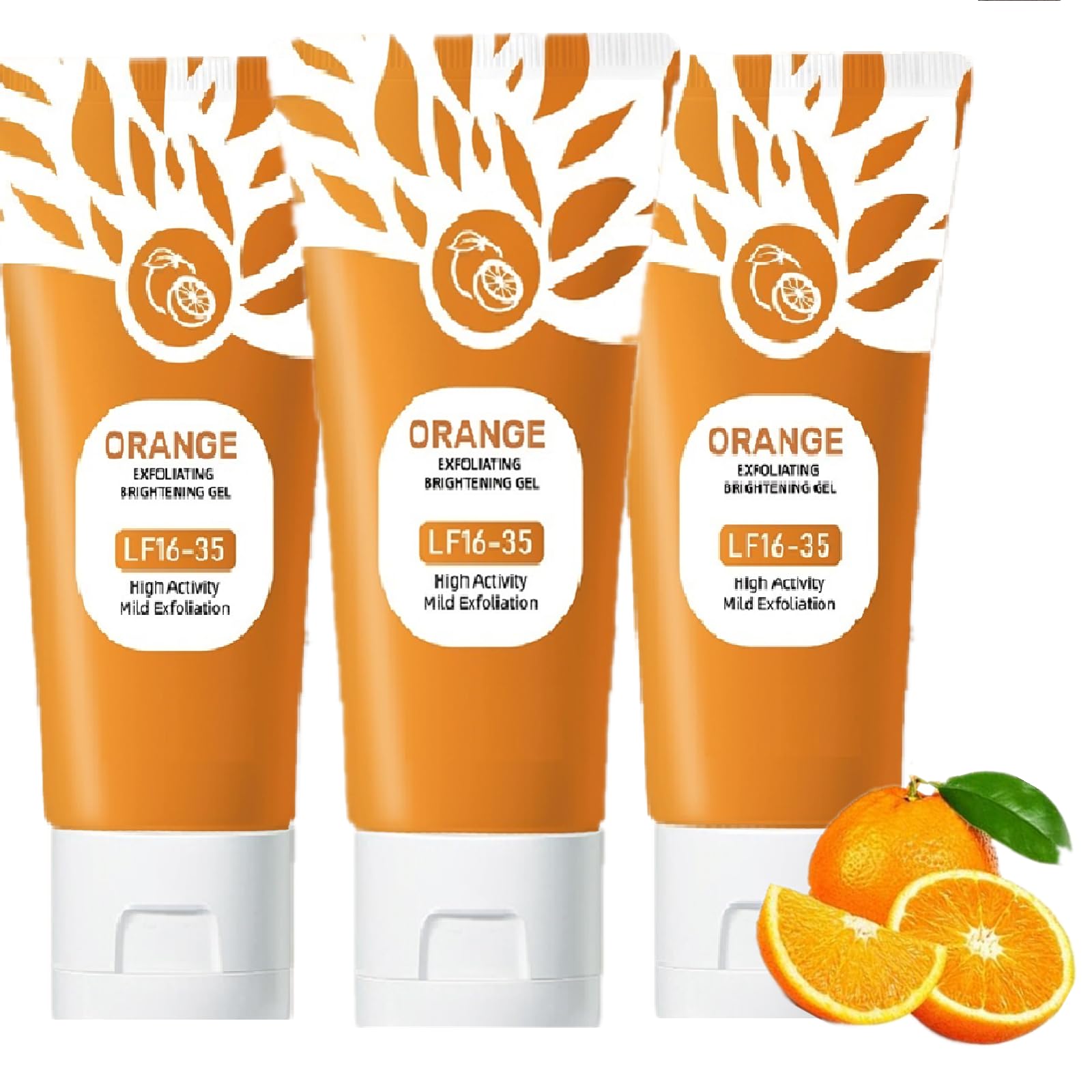 Identicalven gel exfoliante naranja rostro, exfoliación suave que limpia poros y suaviza la piel.