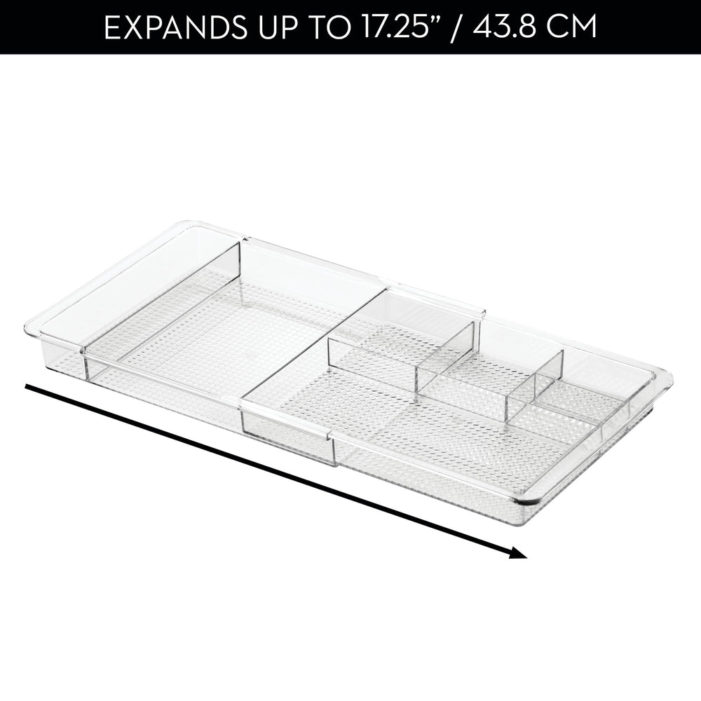 iDesign Clarity clear-plastic construction blends with any decor and lasts.