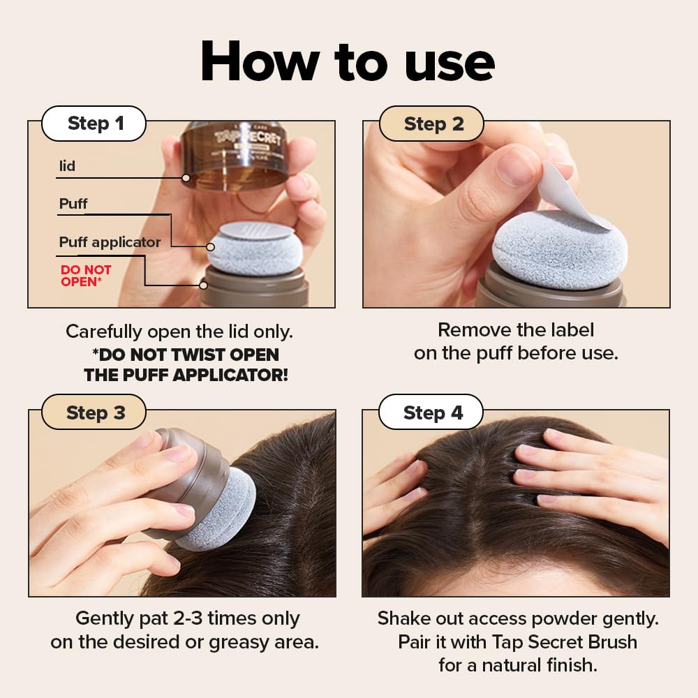 I DEW CARE Tap Secret Biotin Dry Shampoo con ginseng coreano para revitalizar el cabello.