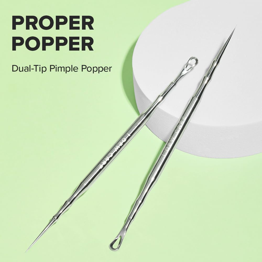 I DEW CARE Proper Popper loop end safely removes blackheads and whiteheads.
