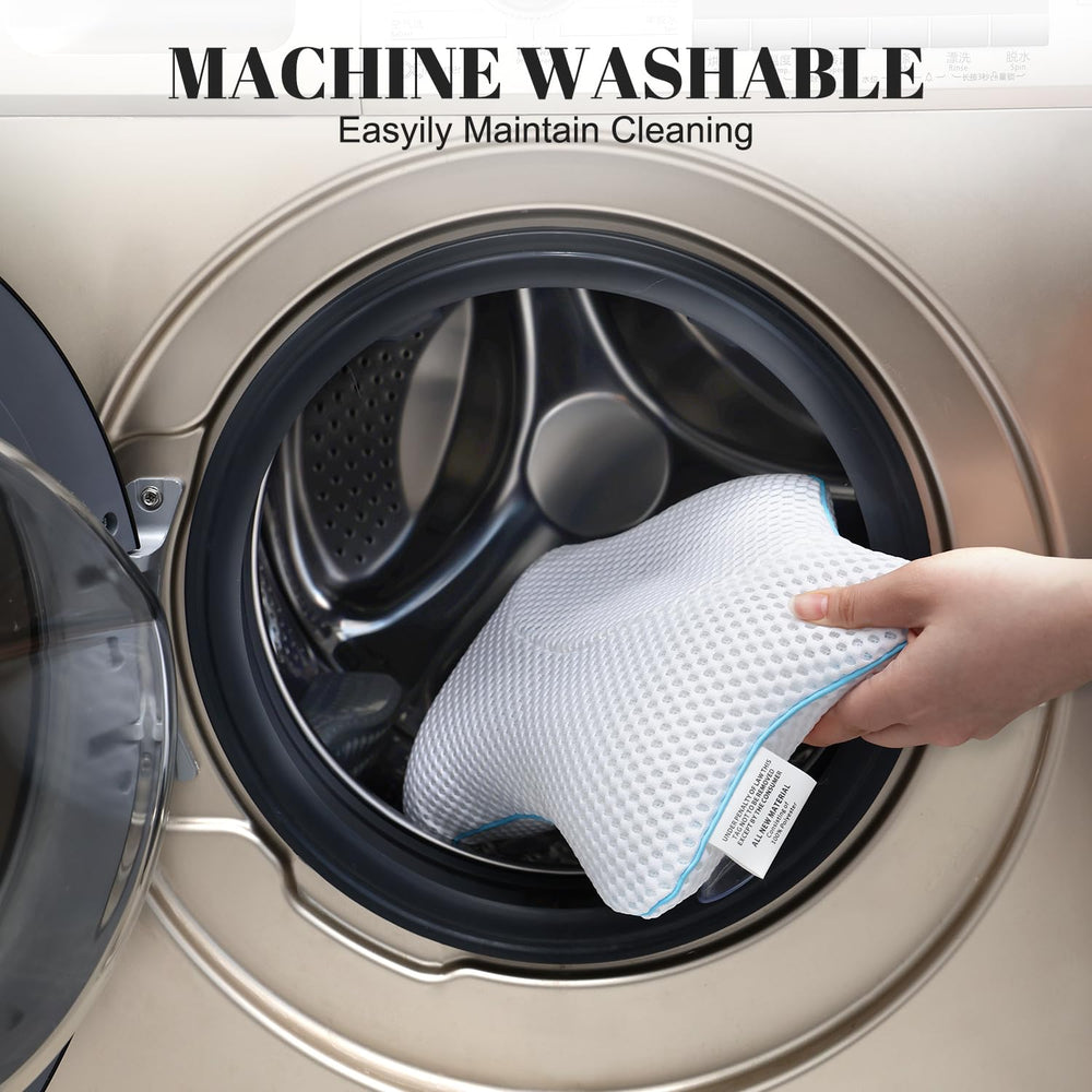 Idle Hippo Bath Pillow is machine washable for simple cleanup after baths.