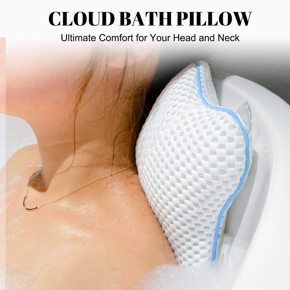 Idle Hippo Non Slip Bath Pillow side view demonstrating secure placement and ease of use.