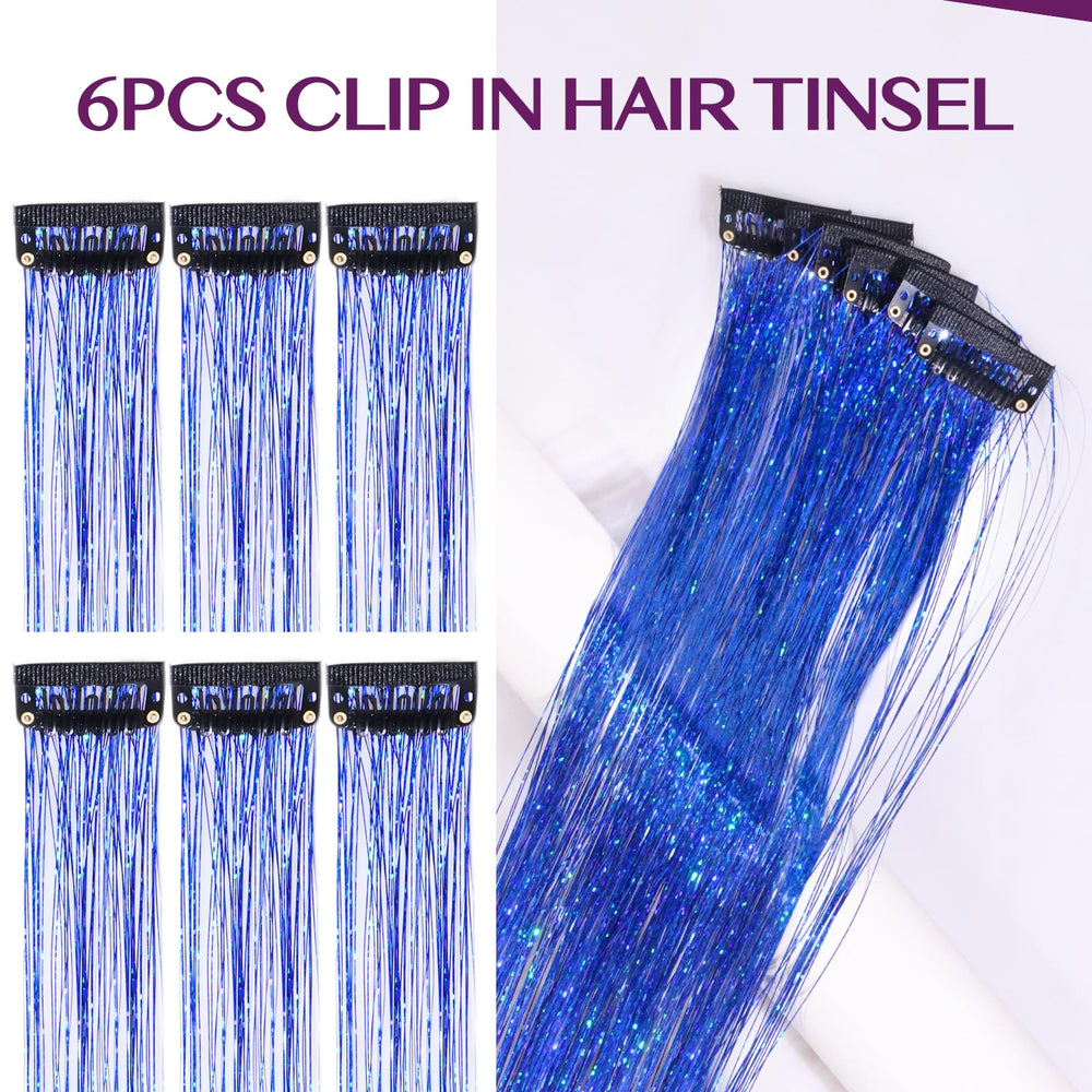 IDN Beauty skin-friendly polyester tinsel adds comfortable shine without tangling or irritation.