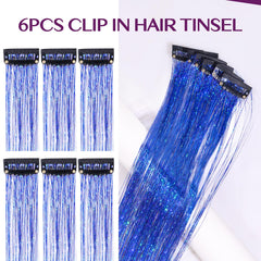 IDN Beauty skin-friendly polyester tinsel adds comfortable shine without tangling or irritation.