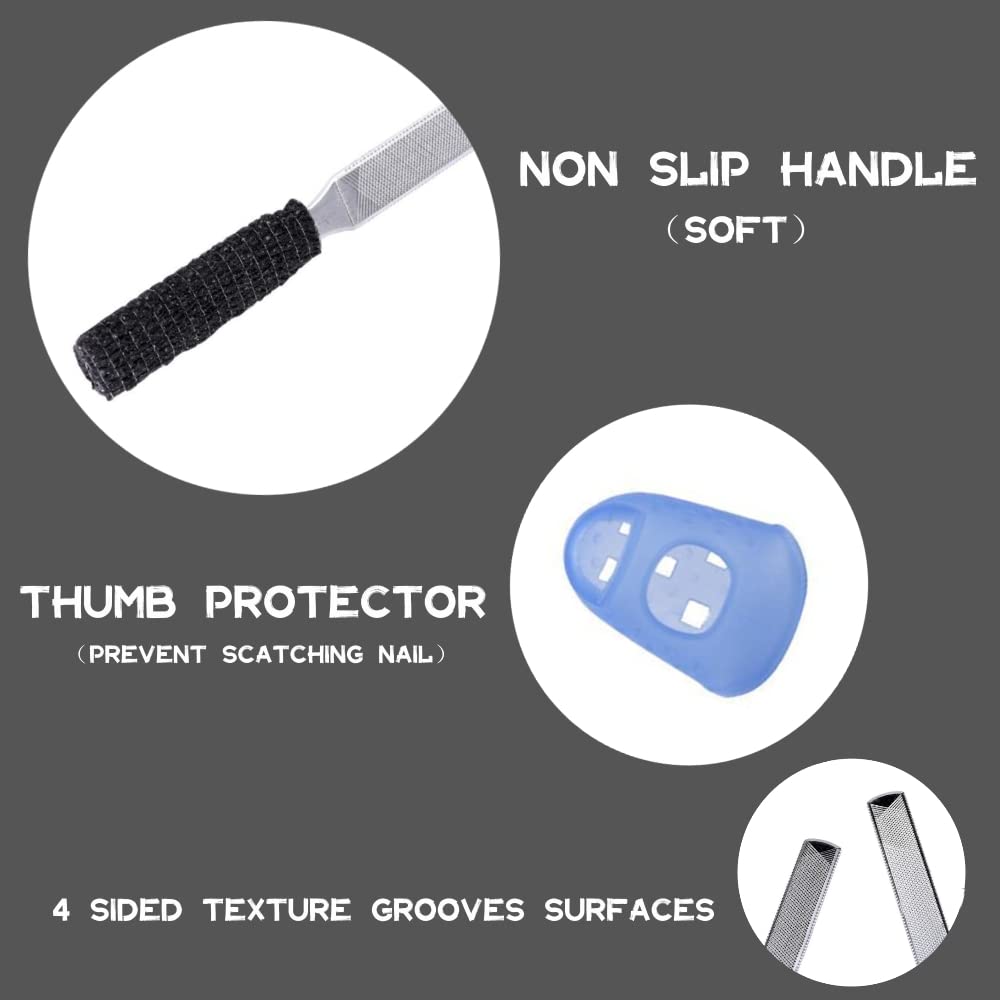 IDOU 3-in-1 thumb guard protecting cuticles during filing
