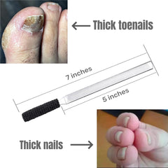 IDOU nail file with easy grip handle for comfortable use.