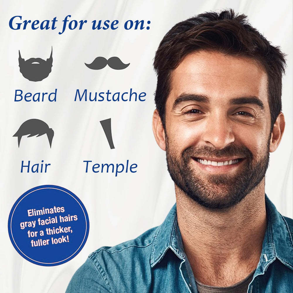 iemokoda 5-minute transformation showing vibrant color on hair and beard.