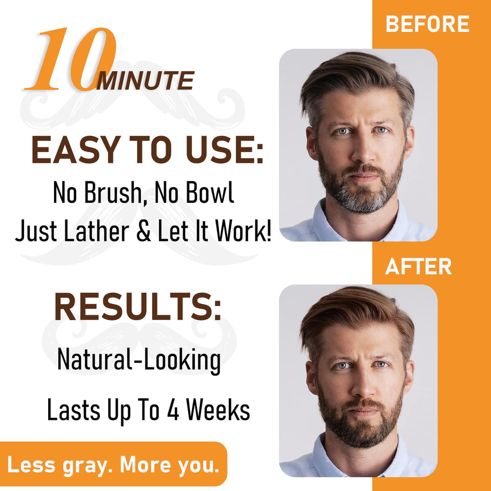 Empaque de iemokoda para barba y cabello en tono marrón oscuro.