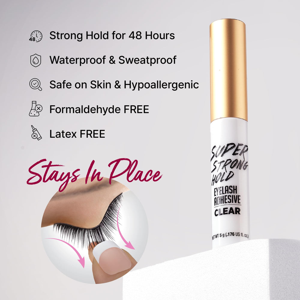 iENVY lash adhesive with brush applicator for precise, clean lash application.