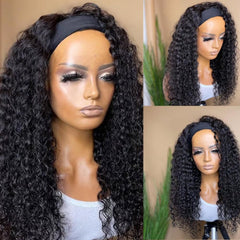 iesste headband wig virgin Brazilian hair emphasizes soft texture and versatile styling