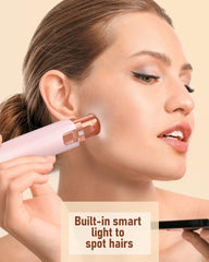IFANZETECH facial hair remover with LED light for clear visibility during shaping