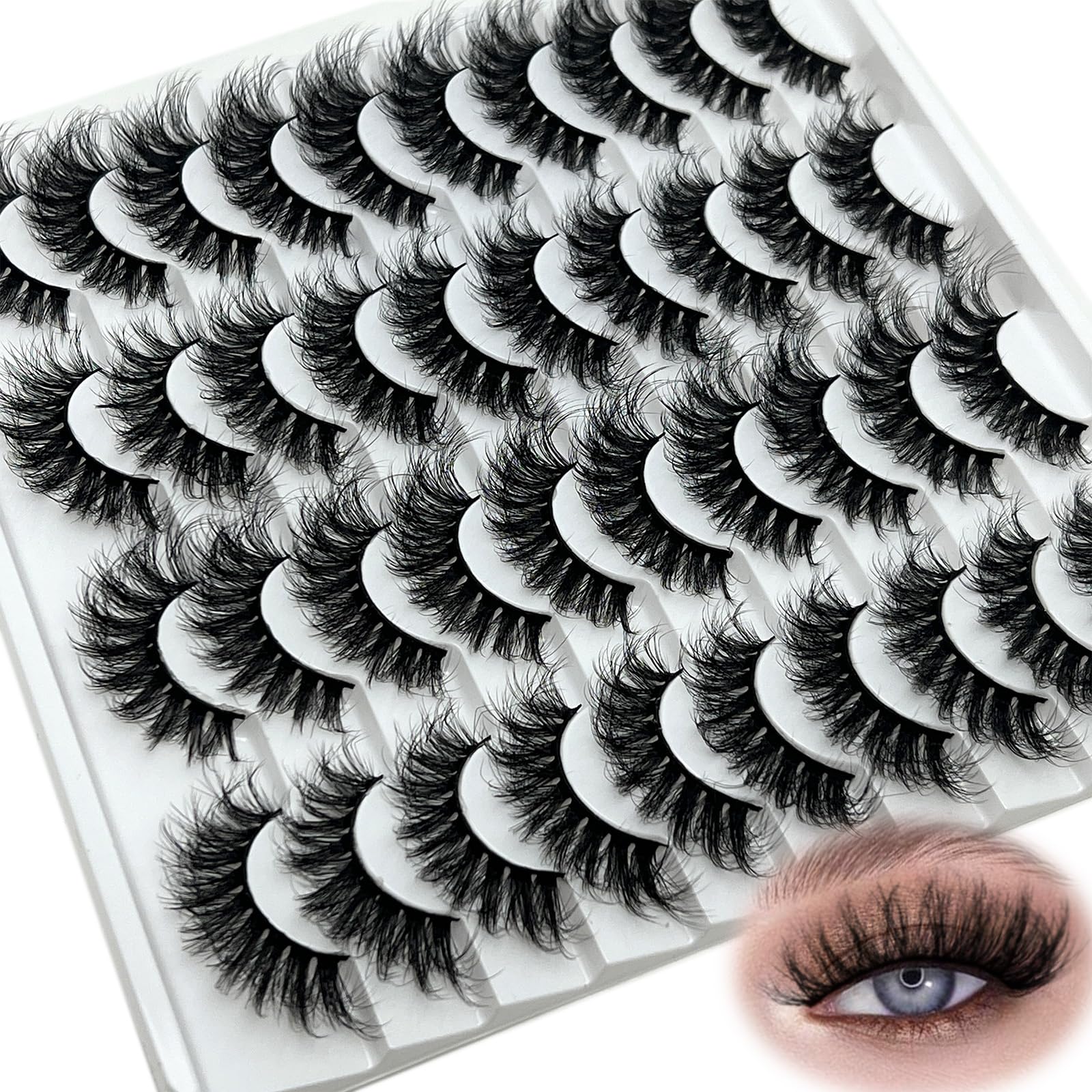 IFSOWDRA Mink Lashes 18mm: lightweight feel for comfortable all-day wear.